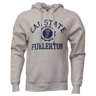 Blue 84 Cal State Fullerton Cross Grain Hoodie - Ash Heather